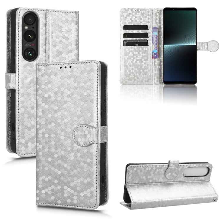 Honeycomb Dot Texture Leather Phone Case, For Sony Xperia 10 VII, For Sony Xperia 1 VII, For Sony Xperia 10 VI, For Sony Xperia 1 VI, For Sony Xperia 1 V, For Sony Xperia 10 V