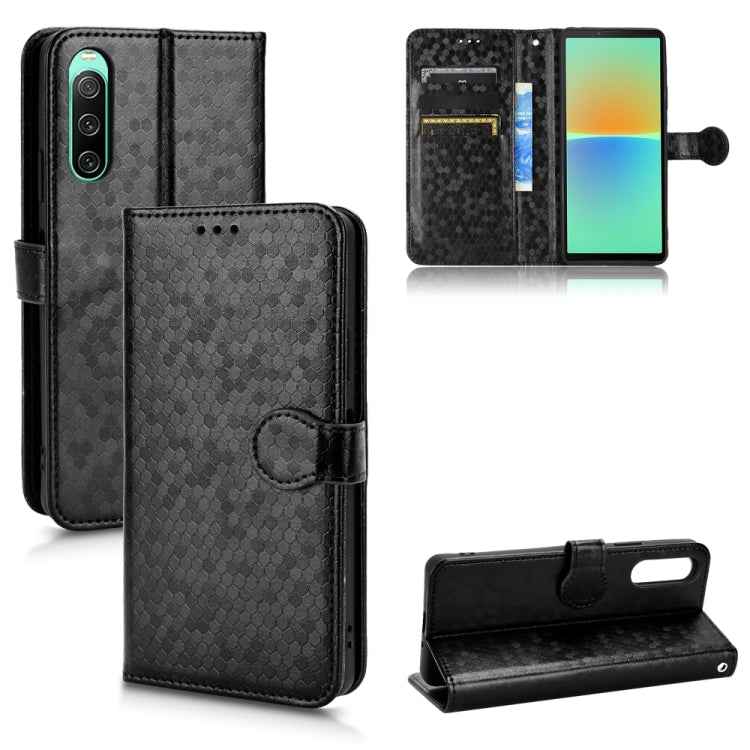 Honeycomb Dot Texture Leather Phone Case, For Sony Xperia 10 VII, For Sony Xperia 1 VII, For Sony Xperia 10 VI, For Sony Xperia 1 VI, For Sony Xperia 1 V, For Sony Xperia 10 V