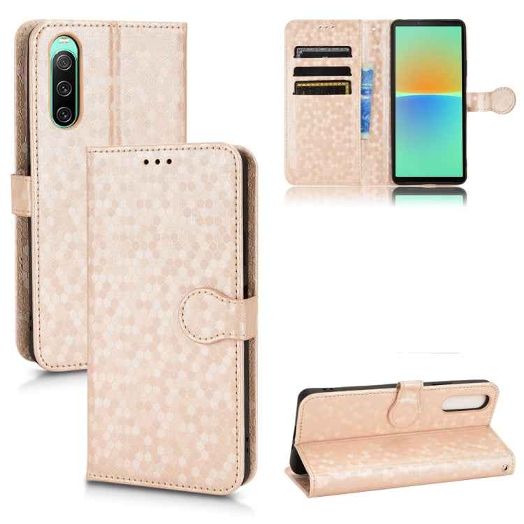 Honeycomb Dot Texture Leather Phone Case, For Sony Xperia 10 VII, For Sony Xperia 1 VII, For Sony Xperia 10 VI, For Sony Xperia 1 VI, For Sony Xperia 1 V, For Sony Xperia 10 V