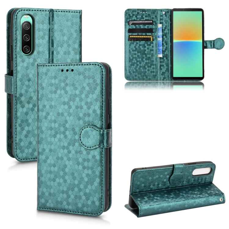 Honeycomb Dot Texture Leather Phone Case, For Sony Xperia 10 VII, For Sony Xperia 1 VII, For Sony Xperia 10 VI, For Sony Xperia 1 VI, For Sony Xperia 1 V, For Sony Xperia 10 V