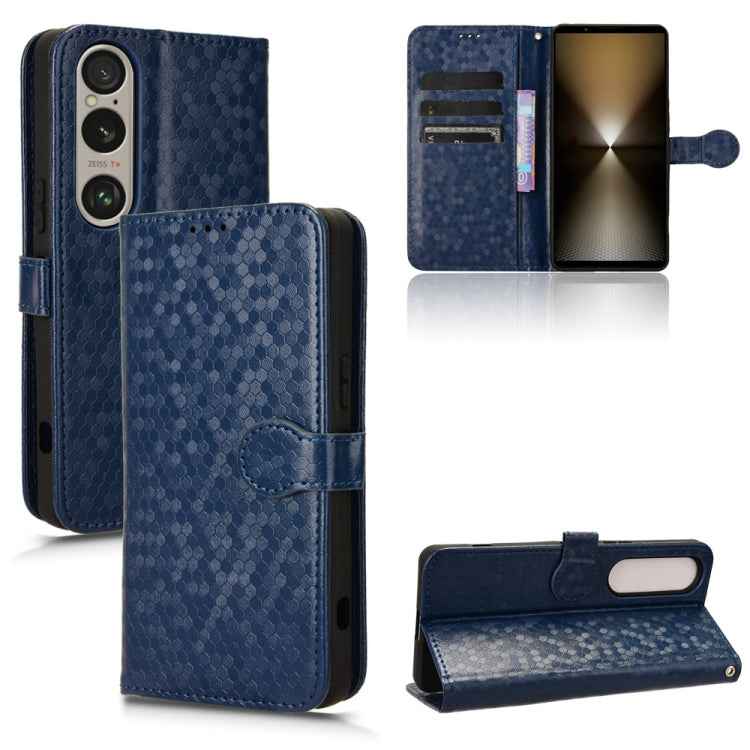 Honeycomb Dot Texture Leather Phone Case, For Sony Xperia 10 VII, For Sony Xperia 1 VII, For Sony Xperia 10 VI, For Sony Xperia 1 VI, For Sony Xperia 1 V, For Sony Xperia 10 V