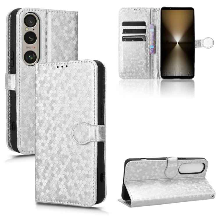 Honeycomb Dot Texture Leather Phone Case, For Sony Xperia 10 VII, For Sony Xperia 1 VII, For Sony Xperia 10 VI, For Sony Xperia 1 VI, For Sony Xperia 1 V, For Sony Xperia 10 V
