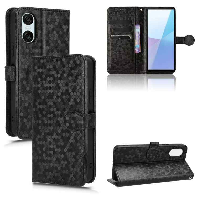 Honeycomb Dot Texture Leather Phone Case, For Sony Xperia 10 VII, For Sony Xperia 1 VII, For Sony Xperia 10 VI, For Sony Xperia 1 VI, For Sony Xperia 1 V, For Sony Xperia 10 V