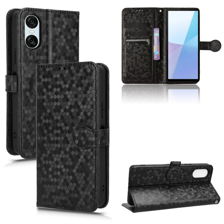 Honeycomb Dot Texture Leather Phone Case, For Sony Xperia 1 VIII, For Sony Xperia 10 VII, For Sony Xperia 1 VII, For Sony Xperia 10 VI, For Sony Xperia 1 VI, For Sony Xperia 1 V, For Sony Xperia 10 V