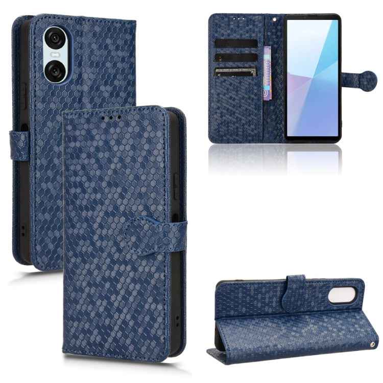 Honeycomb Dot Texture Leather Phone Case, For Sony Xperia 10 VII, For Sony Xperia 1 VII, For Sony Xperia 10 VI, For Sony Xperia 1 VI, For Sony Xperia 1 V, For Sony Xperia 10 V