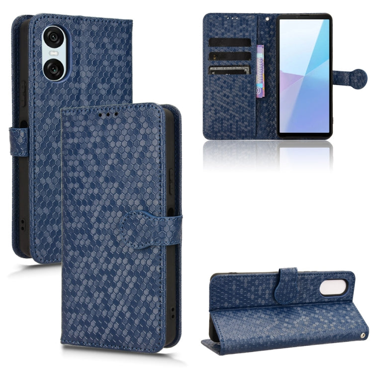 Honeycomb Dot Texture Leather Phone Case, For Sony Xperia 1 VIII, For Sony Xperia 10 VII, For Sony Xperia 1 VII, For Sony Xperia 10 VI, For Sony Xperia 1 VI, For Sony Xperia 1 V, For Sony Xperia 10 V