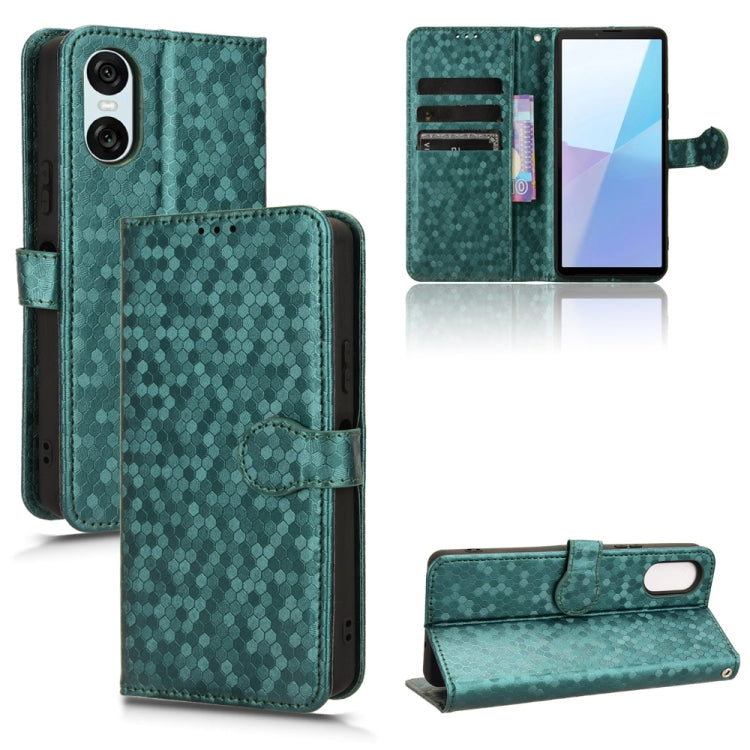 Honeycomb Dot Texture Leather Phone Case, For Sony Xperia 1 VIII, For Sony Xperia 10 VII, For Sony Xperia 1 VII, For Sony Xperia 10 VI, For Sony Xperia 1 VI, For Sony Xperia 1 V, For Sony Xperia 10 V