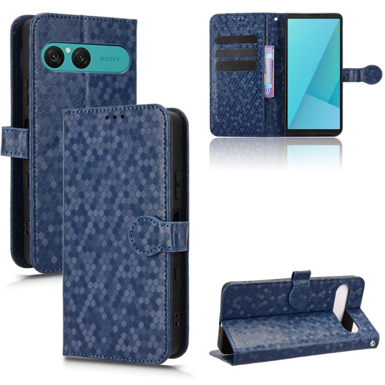Honeycomb Dot Texture Leather Phone Case, For Sony Xperia 1 VIII, For Sony Xperia 10 VII, For Sony Xperia 1 VII, For Sony Xperia 10 VI, For Sony Xperia 1 VI, For Sony Xperia 1 V, For Sony Xperia 10 V