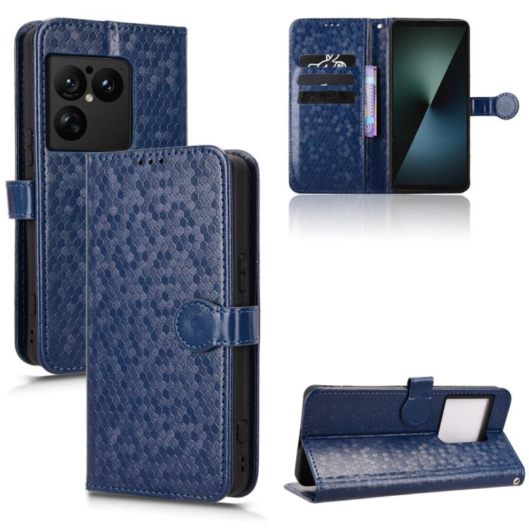 Honeycomb Dot Texture Leather Phone Case, For Sony Xperia 1 VIII, For Sony Xperia 10 VII, For Sony Xperia 1 VII, For Sony Xperia 10 VI, For Sony Xperia 1 VI, For Sony Xperia 1 V, For Sony Xperia 10 V