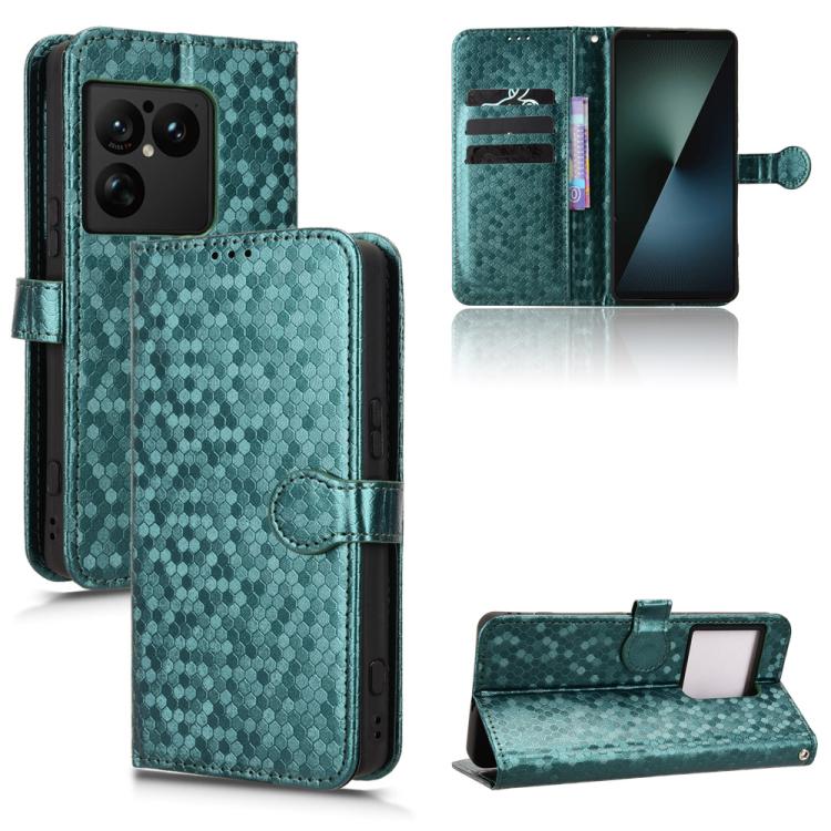 Honeycomb Dot Texture Leather Phone Case, For Sony Xperia 1 VIII, For Sony Xperia 10 VII, For Sony Xperia 1 VII, For Sony Xperia 10 VI, For Sony Xperia 1 VI, For Sony Xperia 1 V, For Sony Xperia 10 V