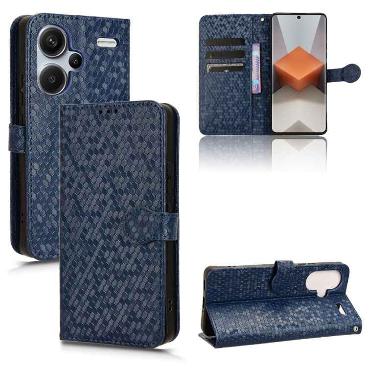Honeycomb Dot Texture Leather Phone Case, For Xiaomi Redmi 13C / Poco C65, For Xiaomi 14 Pro, For Xiaomi Redmi Note 13 Pro+ 5G, For Xiaomi Redmi K70 5G / K70 Pro 5G, For Xiaomi Redmi Note 12S 4G, For Xiaomi 13 Ultra