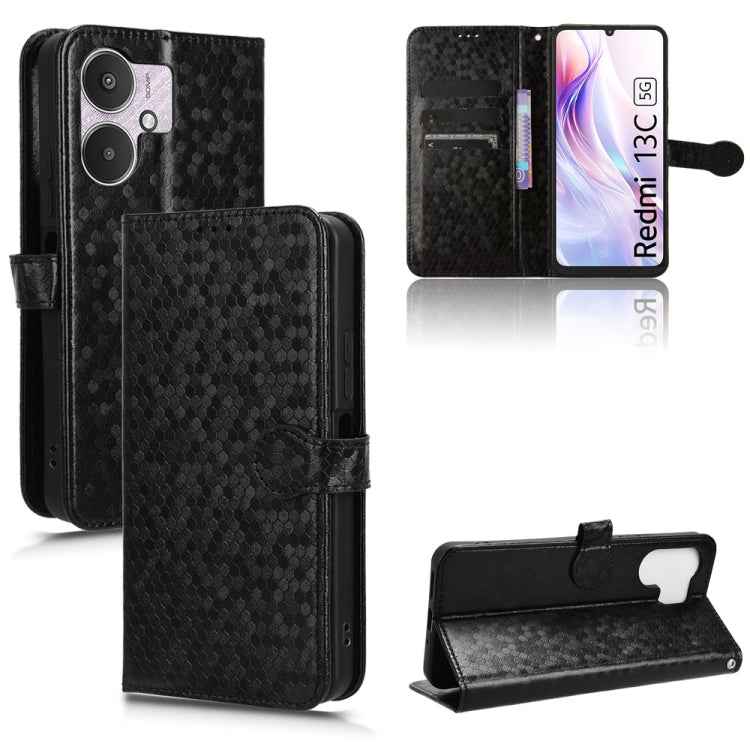 Honeycomb Dot Texture Leather Phone Case, For Xiaomi Poco F6 /Redmi Turbo 3, For Xiaomi Civi 4 Pro, For Xiaomi Poco M6 Pro 4G, For Xiaomi Redmi A3, For Xiaomi Redmi Note 13 Pro 4G Global, For Xiaomi Redmi Note 13 4G, For Xiaomi Redmi 13C 5G / 4G�������...