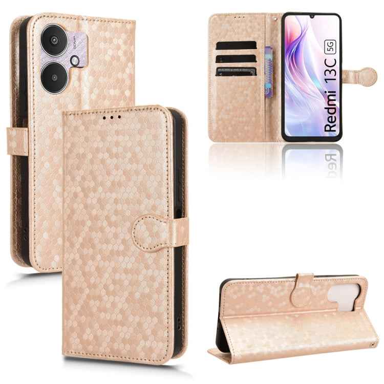 Honeycomb Dot Texture Leather Phone Case, For Xiaomi Poco F6 /Redmi Turbo 3, For Xiaomi Civi 4 Pro, For Xiaomi Poco M6 Pro 4G, For Xiaomi Redmi A3, For Xiaomi Redmi Note 13 Pro 4G Global, For Xiaomi Redmi Note 13 4G, For Xiaomi Redmi 13C 5G / 4G�������...