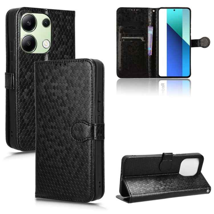 Honeycomb Dot Texture Leather Phone Case, For Xiaomi Poco F6 /Redmi Turbo 3, For Xiaomi Civi 4 Pro, For Xiaomi Poco M6 Pro 4G, For Xiaomi Redmi A3, For Xiaomi Redmi Note 13 Pro 4G Global, For Xiaomi Redmi Note 13 4G, For Xiaomi Redmi 13C 5G / 4G�������...