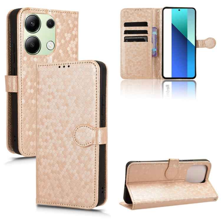 Honeycomb Dot Texture Leather Phone Case, For Xiaomi Poco F6 /Redmi Turbo 3, For Xiaomi Civi 4 Pro, For Xiaomi Poco M6 Pro 4G, For Xiaomi Redmi A3, For Xiaomi Redmi Note 13 Pro 4G Global, For Xiaomi Redmi Note 13 4G, For Xiaomi Redmi 13C 5G / 4G�������...