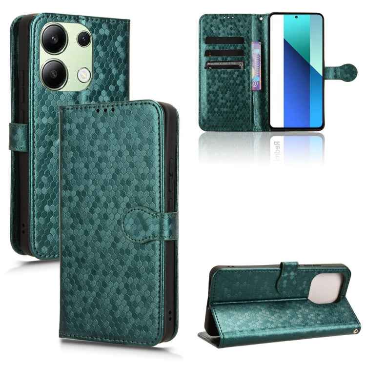 Honeycomb Dot Texture Leather Phone Case, For Xiaomi Poco F6 /Redmi Turbo 3, For Xiaomi Civi 4 Pro, For Xiaomi Poco M6 Pro 4G, For Xiaomi Redmi A3, For Xiaomi Redmi Note 13 Pro 4G Global, For Xiaomi Redmi Note 13 4G, For Xiaomi Redmi 13C 5G / 4G�������...