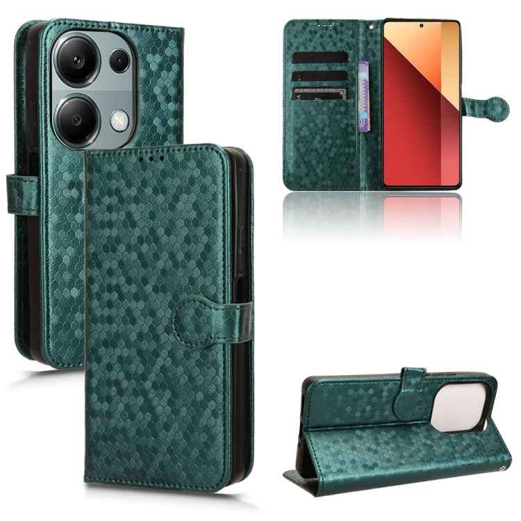 Honeycomb Dot Texture Leather Phone Case, For Xiaomi Poco F6 /Redmi Turbo 3, For Xiaomi Civi 4 Pro, For Xiaomi Poco M6 Pro 4G, For Xiaomi Redmi A3, For Xiaomi Redmi Note 13 Pro 4G Global, For Xiaomi Redmi Note 13 4G, For Xiaomi Redmi 13C 5G / 4G�������...