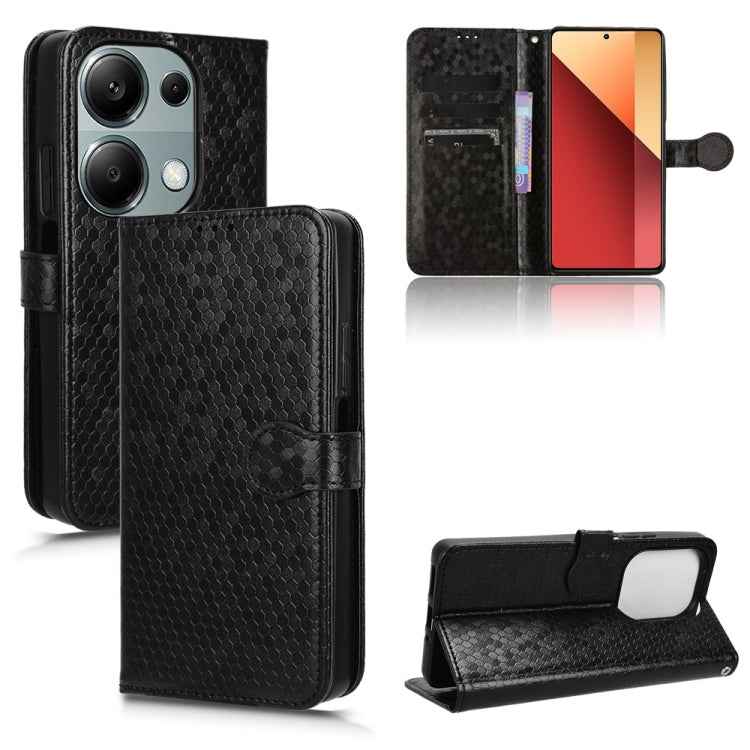 Honeycomb Dot Texture Leather Phone Case, For Xiaomi Poco F6 /Redmi Turbo 3, For Xiaomi Civi 4 Pro, For Xiaomi Poco M6 Pro 4G, For Xiaomi Redmi A3, For Xiaomi Redmi Note 13 Pro 4G Global, For Xiaomi Redmi Note 13 4G, For Xiaomi Redmi 13C 5G / 4G�������...