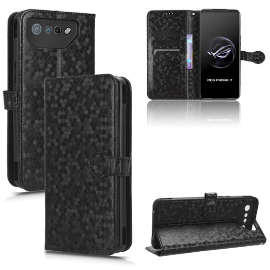 Honeycomb Dot Texture Leather Phone Case, For Asus ROG Phone 7