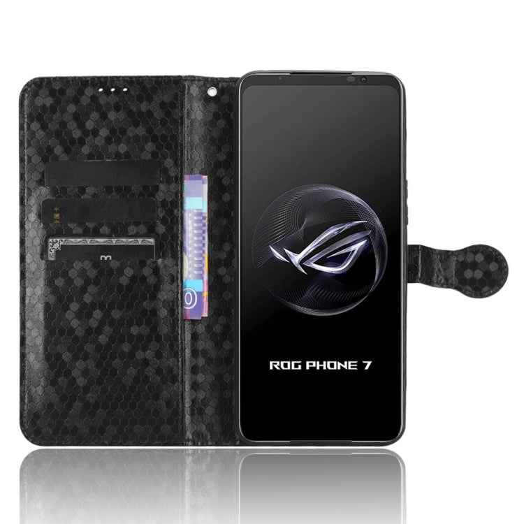 Honeycomb Dot Texture Leather Phone Case, For Asus ROG Phone 7