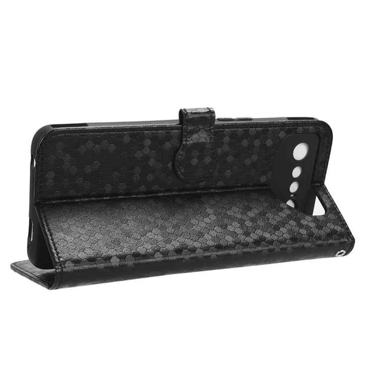 Honeycomb Dot Texture Leather Phone Case, For Asus ROG Phone 7