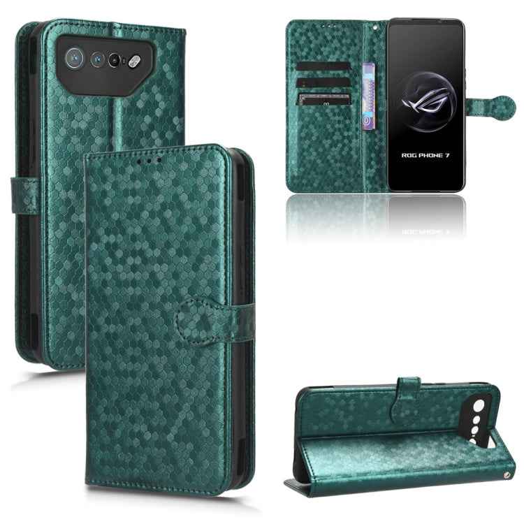 Honeycomb Dot Texture Leather Phone Case, For Asus ROG Phone 7