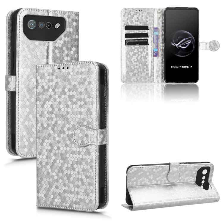 Honeycomb Dot Texture Leather Phone Case, For Asus ROG Phone 7