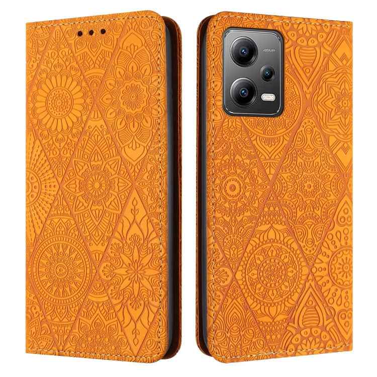 Ethnic Embossed Adsorption Leather Phone Case, For Xiaomi Redmi 13 4G, For Xiaomi Redmi Note 13 5G, For Xiaomi Redmi 13C, For Xiaomi Redmi Note 13 Pro 5G, For Redmi Note 12 Pro 4G, For Redmi Note 12 4G Global, For Redmi Note 12 Pro 5G Global�����������...