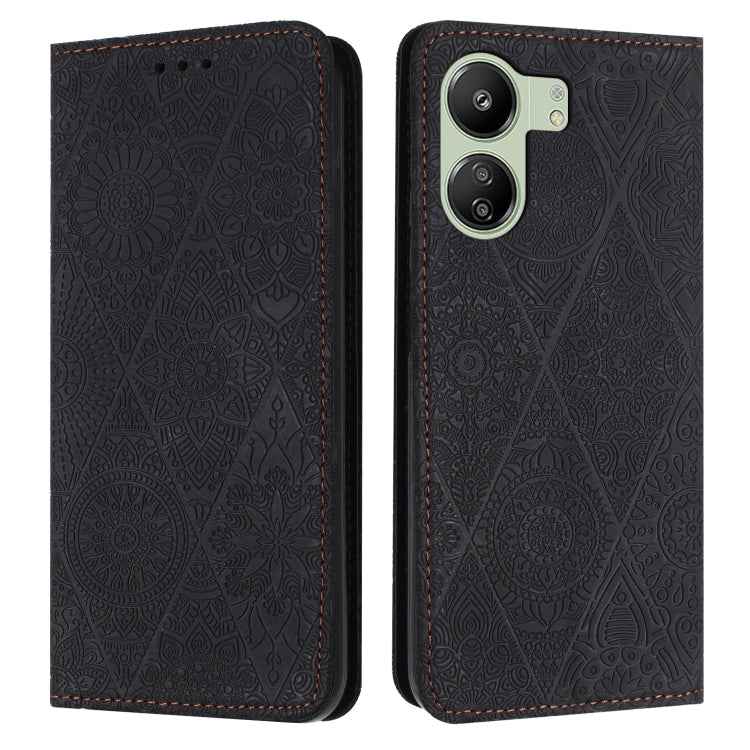 Ethnic Embossed Adsorption Leather Phone Case, For Xiaomi Redmi 13 4G, For Xiaomi Redmi Note 13 5G, For Xiaomi Redmi 13C, For Xiaomi Redmi Note 13 Pro 5G, For Redmi Note 12 Pro 4G, For Redmi Note 12 4G Global, For Redmi Note 12 Pro 5G Global�����������...