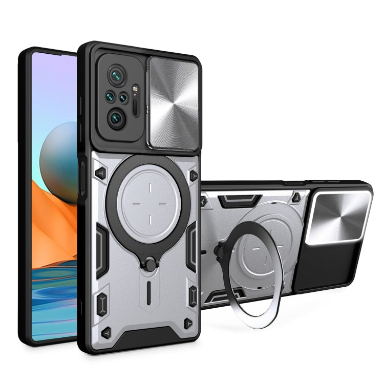 CD Texture Sliding Camshield Magnetic Holder Phone Case, For Xiaomi 11T, For Xiaomi Mi 11 Lite 4G / 5G, For Xiaomi Redmi Note 10 Pro 4G, For Xiaomi Redmi Note 9 4G
