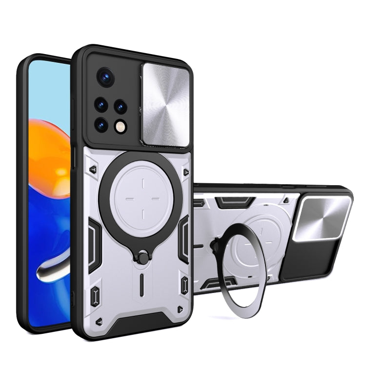 CD Texture Sliding Camshield Magnetic Holder Phone Case, For Xiaomi Poco M5 5G, For Xiaomi Redmi A1 4G, For Xiaomi Redmi Note 11 Global, For Xiaomi Redmi K40S / Poco F4, For Xiaomi Poco M4 Pro 4G, For Xiaomi Poco X4 Pro 5G, For Xiaomi Redmi Note 11 4G ...
