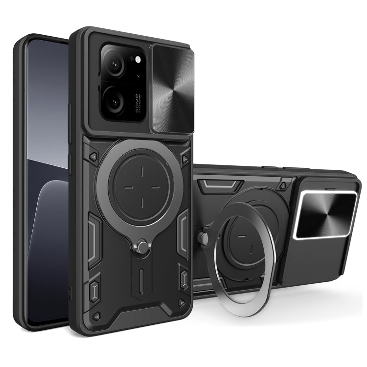 CD Texture Sliding Camshield Magnetic Holder Phone Case, For Xiaomi Redmi A3, For Xiaomi Redmi 13C 5G Global, For Xiaomi Redmi Note 13 5G, For Xiaomi Redmi 13C 4G, For Xiaomi Redmi Note 13 Pro 5G, For Xiaomi 13T / Redmi K60 Ultra                       ...