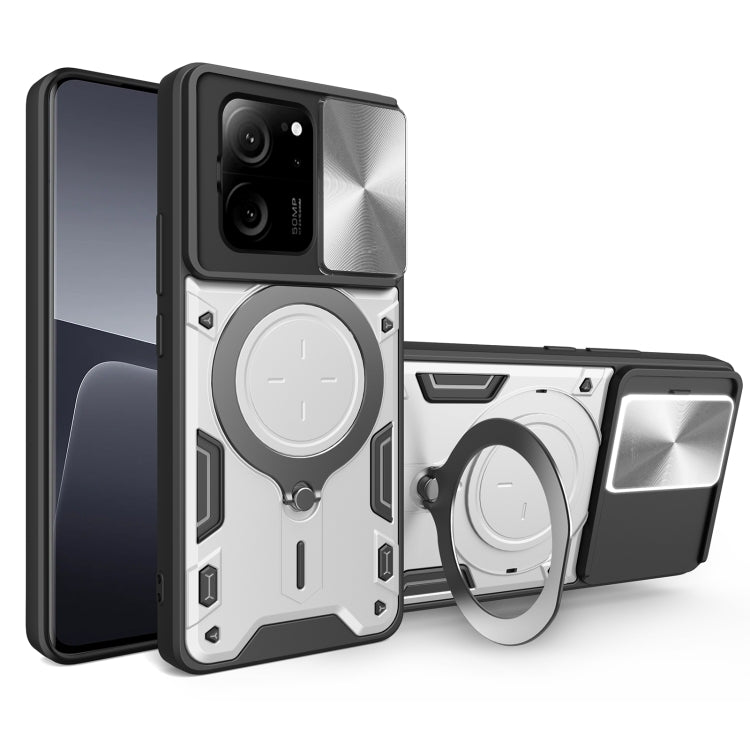 CD Texture Sliding Camshield Magnetic Holder Phone Case, For Xiaomi Redmi A3, For Xiaomi Redmi 13C 5G Global, For Xiaomi Redmi Note 13 5G, For Xiaomi Redmi 13C 4G, For Xiaomi Redmi Note 13 Pro 5G, For Xiaomi 13T / Redmi K60 Ultra                       ...