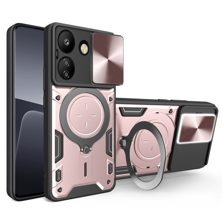 CD Texture Sliding Camshield Magnetic Holder Phone Case, For Xiaomi Redmi A3, For Xiaomi Redmi 13C 5G Global, For Xiaomi Redmi Note 13 5G, For Xiaomi Redmi 13C 4G, For Xiaomi Redmi Note 13 Pro 5G, For Xiaomi 13T / Redmi K60 Ultra                       ...