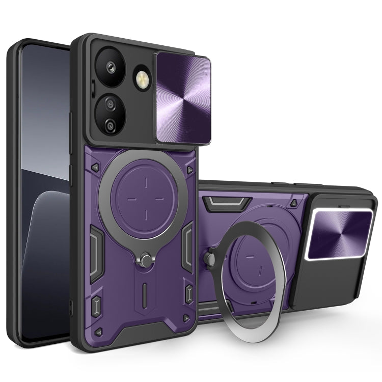 CD Texture Sliding Camshield Magnetic Holder Phone Case, For Xiaomi Redmi A3, For Xiaomi Redmi 13C 5G Global, For Xiaomi Redmi Note 13 5G, For Xiaomi Redmi 13C 4G, For Xiaomi Redmi Note 13 Pro 5G, For Xiaomi 13T / Redmi K60 Ultra                       ...