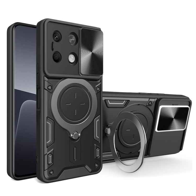 CD Texture Sliding Camshield Magnetic Holder Phone Case, For Xiaomi Redmi A3, For Xiaomi Redmi 13C 5G Global, For Xiaomi Redmi Note 13 5G, For Xiaomi Redmi 13C 4G, For Xiaomi Redmi Note 13 Pro 5G, For Xiaomi 13T / Redmi K60 Ultra                       ...
