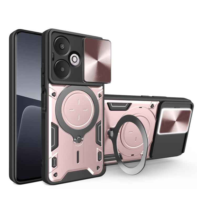 CD Texture Sliding Camshield Magnetic Holder Phone Case, For Xiaomi Redmi A3, For Xiaomi Redmi 13C 5G Global, For Xiaomi Redmi Note 13 5G, For Xiaomi Redmi 13C 4G, For Xiaomi Redmi Note 13 Pro 5G, For Xiaomi 13T / Redmi K60 Ultra                       ...