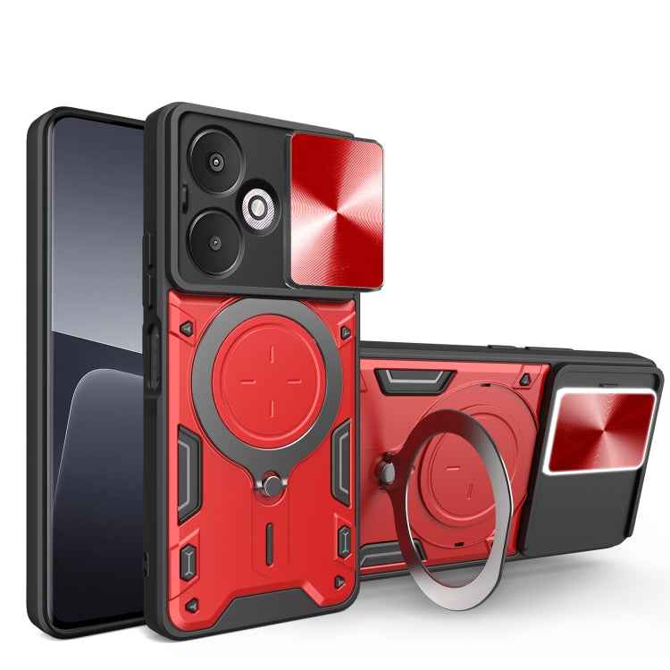 CD Texture Sliding Camshield Magnetic Holder Phone Case, For Xiaomi Redmi A3, For Xiaomi Redmi 13C 5G Global, For Xiaomi Redmi Note 13 5G, For Xiaomi Redmi 13C 4G, For Xiaomi Redmi Note 13 Pro 5G, For Xiaomi 13T / Redmi K60 Ultra                       ...