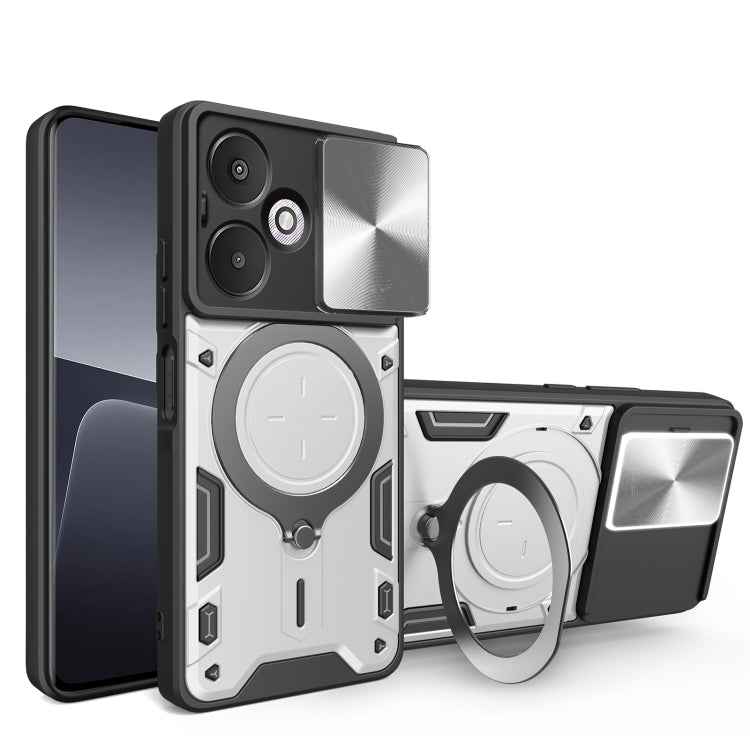 CD Texture Sliding Camshield Magnetic Holder Phone Case, For Xiaomi Redmi A3, For Xiaomi Redmi 13C 5G Global, For Xiaomi Redmi Note 13 5G, For Xiaomi Redmi 13C 4G, For Xiaomi Redmi Note 13 Pro 5G, For Xiaomi 13T / Redmi K60 Ultra                       ...