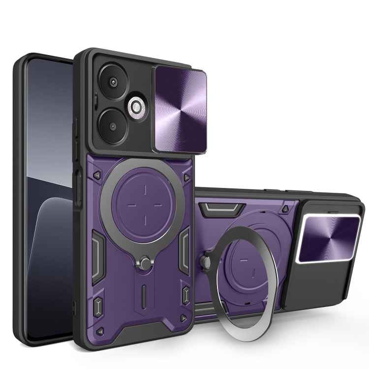 CD Texture Sliding Camshield Magnetic Holder Phone Case, For Xiaomi Redmi A3, For Xiaomi Redmi 13C 5G Global, For Xiaomi Redmi Note 13 5G, For Xiaomi Redmi 13C 4G, For Xiaomi Redmi Note 13 Pro 5G, For Xiaomi 13T / Redmi K60 Ultra                       ...