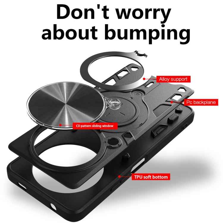 CD Texture Sliding Camshield Magnetic Holder Phone Case, For Xiaomi Redmi A3, For Xiaomi Redmi 13C 5G Global, For Xiaomi Redmi Note 13 5G, For Xiaomi Redmi 13C 4G, For Xiaomi Redmi Note 13 Pro 5G, For Xiaomi 13T / Redmi K60 Ultra                       ...