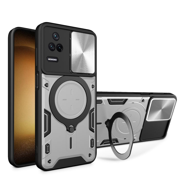CD Texture Sliding Camshield Magnetic Holder Phone Case, For Xiaomi Poco M5 5G, For Xiaomi Redmi A1 4G, For Xiaomi Redmi Note 11 Global, For Xiaomi Redmi K40S / Poco F4, For Xiaomi Poco M4 Pro 4G, For Xiaomi Poco X4 Pro 5G, For Xiaomi Redmi Note 11 4G ...