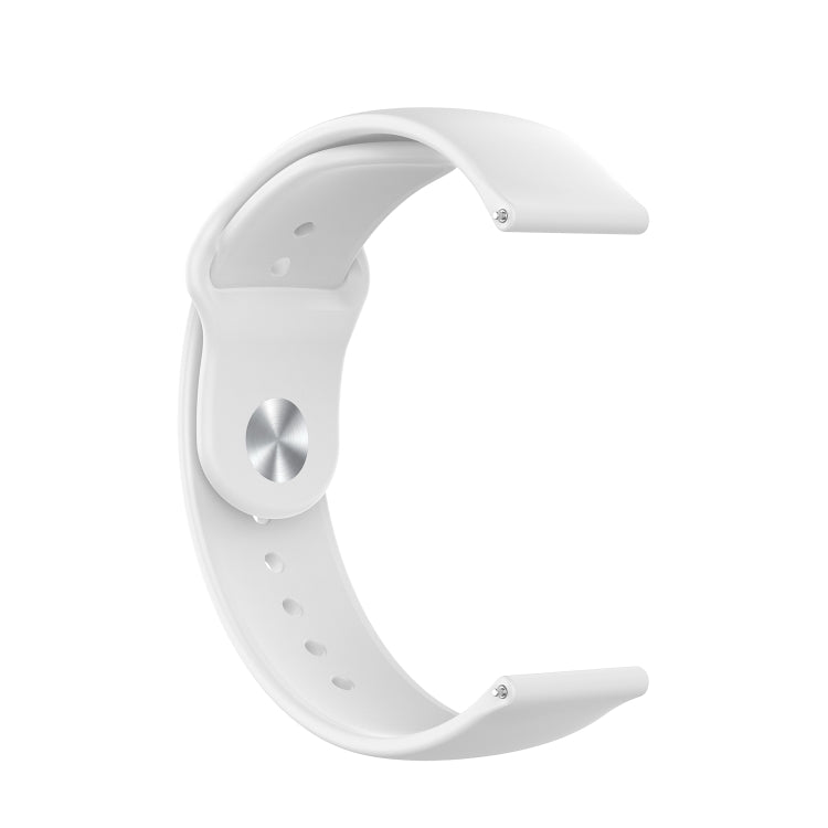 18mm Universal Reverse Buckle Wave Silicone Strap, L, S