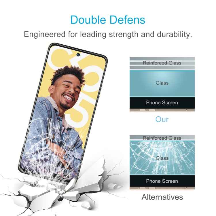 0.26mm 9H 2.5D Tempered Glass Film, For Realme C55 / narzo N55 / Narzo 60x