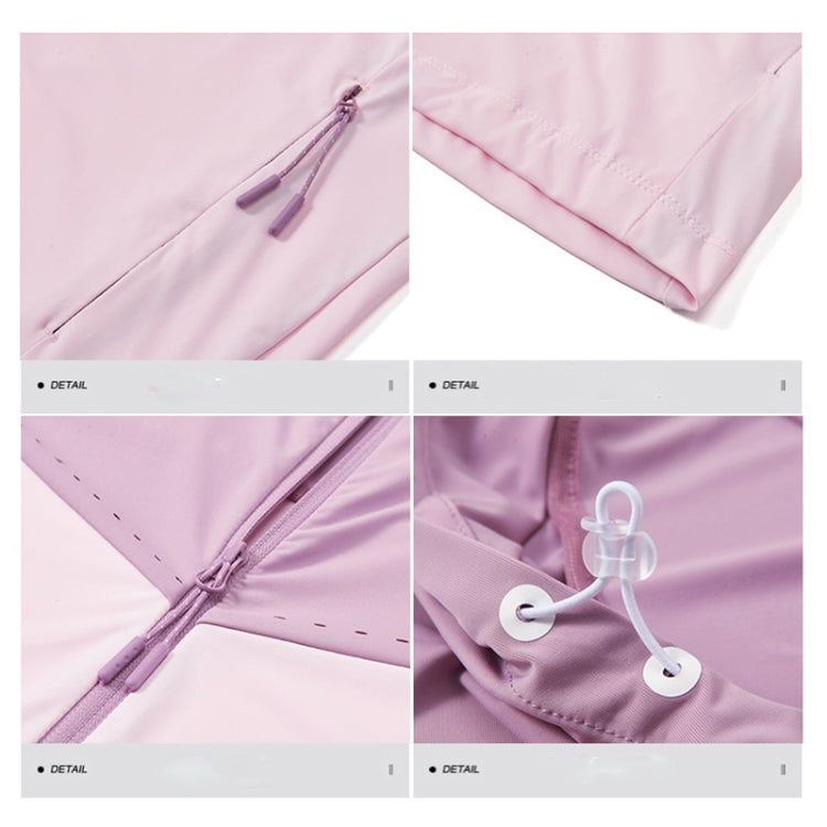 UPF40+ Men and Women Summer High Elasticity Ice Silk Sunscreen Clothing Sports Coat