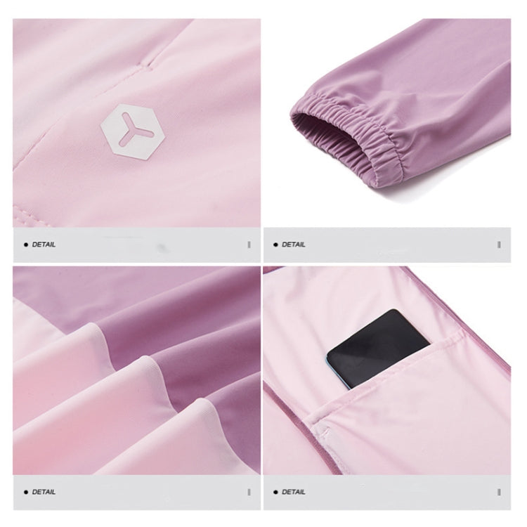 UPF40+ Men and Women Summer High Elasticity Ice Silk Sunscreen Clothing Sports Coat