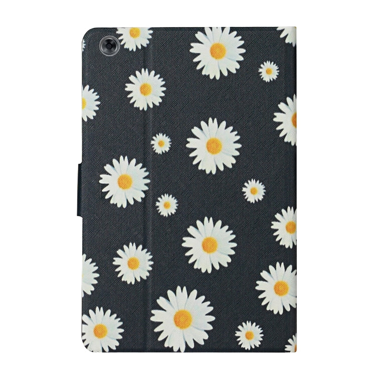 Flower Pattern Horizontal Flip Leather Case with Card Slots & Holder, For Huawei MediaPad M5 lite 10.1, For Huawei MediaPad T5, For Lenovo Tab M10, For Lenovo Tab M10 Plus, For Samsung Galaxy Tab A 8.0 2019, For Samsung Galaxy Tab A 10.1 (2019)        ...