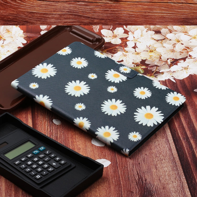 Flower Pattern Horizontal Flip Leather Case with Card Slots & Holder, For Huawei MediaPad M5 lite 10.1, For Huawei MediaPad T5, For Lenovo Tab M10, For Lenovo Tab M10 Plus, For Samsung Galaxy Tab A 8.0 2019, For Samsung Galaxy Tab A 10.1 (2019)        ...