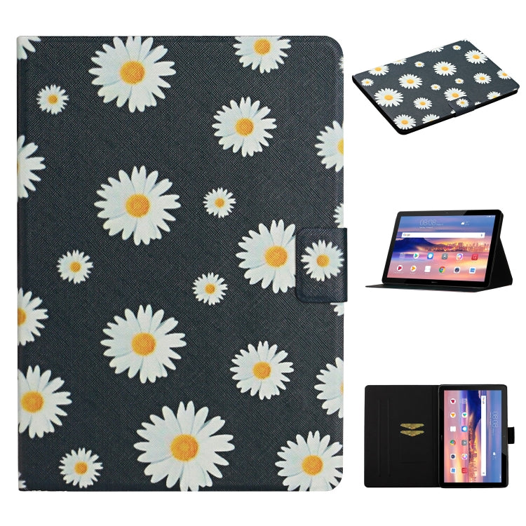 Flower Pattern Horizontal Flip Leather Case with Card Slots & Holder, For Huawei MediaPad M5 lite 10.1, For Huawei MediaPad T5, For Lenovo Tab M10, For Lenovo Tab M10 Plus, For Samsung Galaxy Tab A 8.0 2019, For Samsung Galaxy Tab A 10.1 (2019)        ...