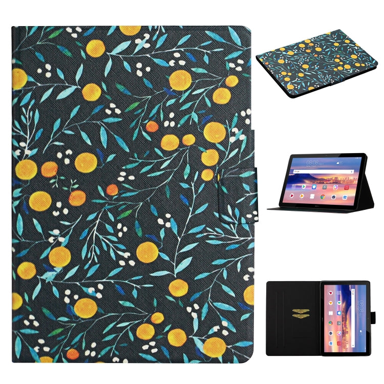 Flower Pattern Horizontal Flip Leather Case with Card Slots & Holder, For Huawei MediaPad M5 lite 10.1, For Huawei MediaPad T5, For Lenovo Tab M10, For Lenovo Tab M10 Plus, For Samsung Galaxy Tab A 8.0 2019, For Samsung Galaxy Tab A 10.1 (2019)        ...